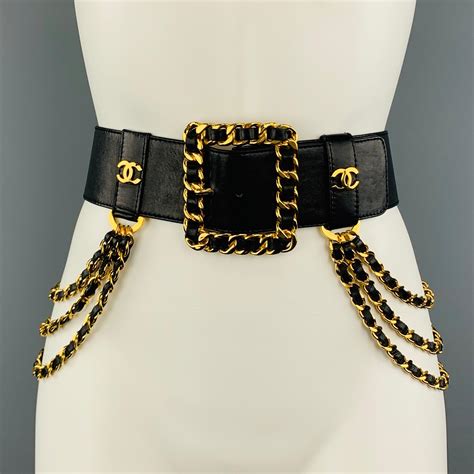 vintage chanel chain|genuine leather Chanel belt women.